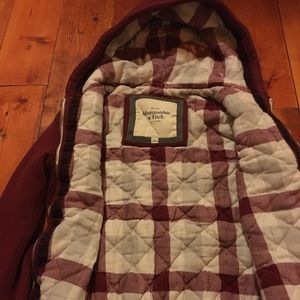 Red Abercrombie and Fitch jacket